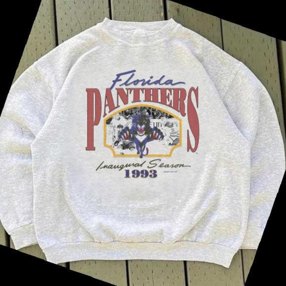 Other - vtg 1993 Florida Panthers Hockey Mascot shirt sweatshirt retro